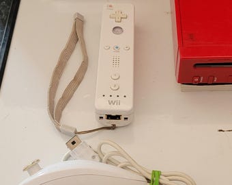 Wii Console Red Edition Set Up - Etsy