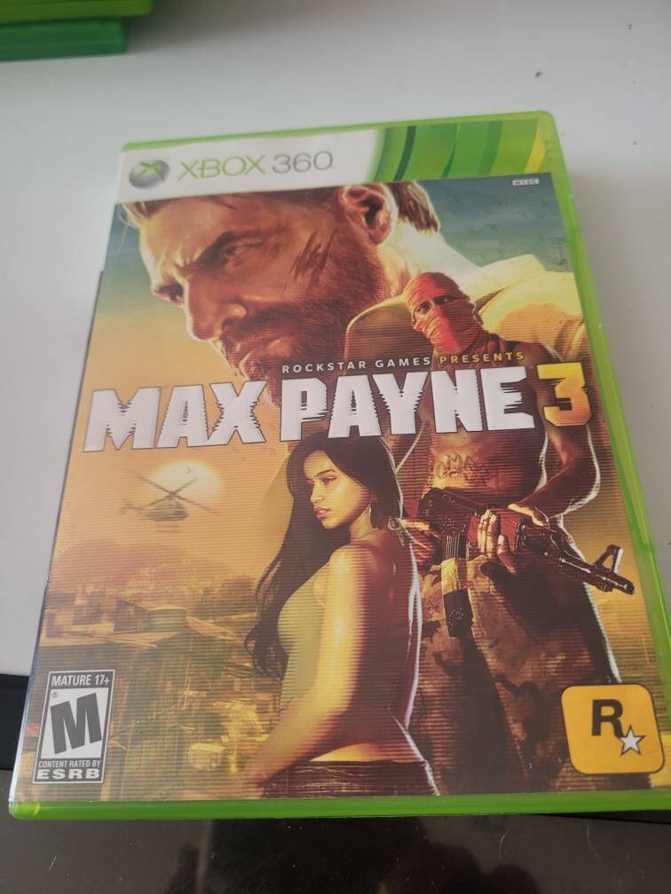 CUSTM CASE REPLACEMENT NO DISC Max Payne 3 XBOX SEE DESCRIPTION