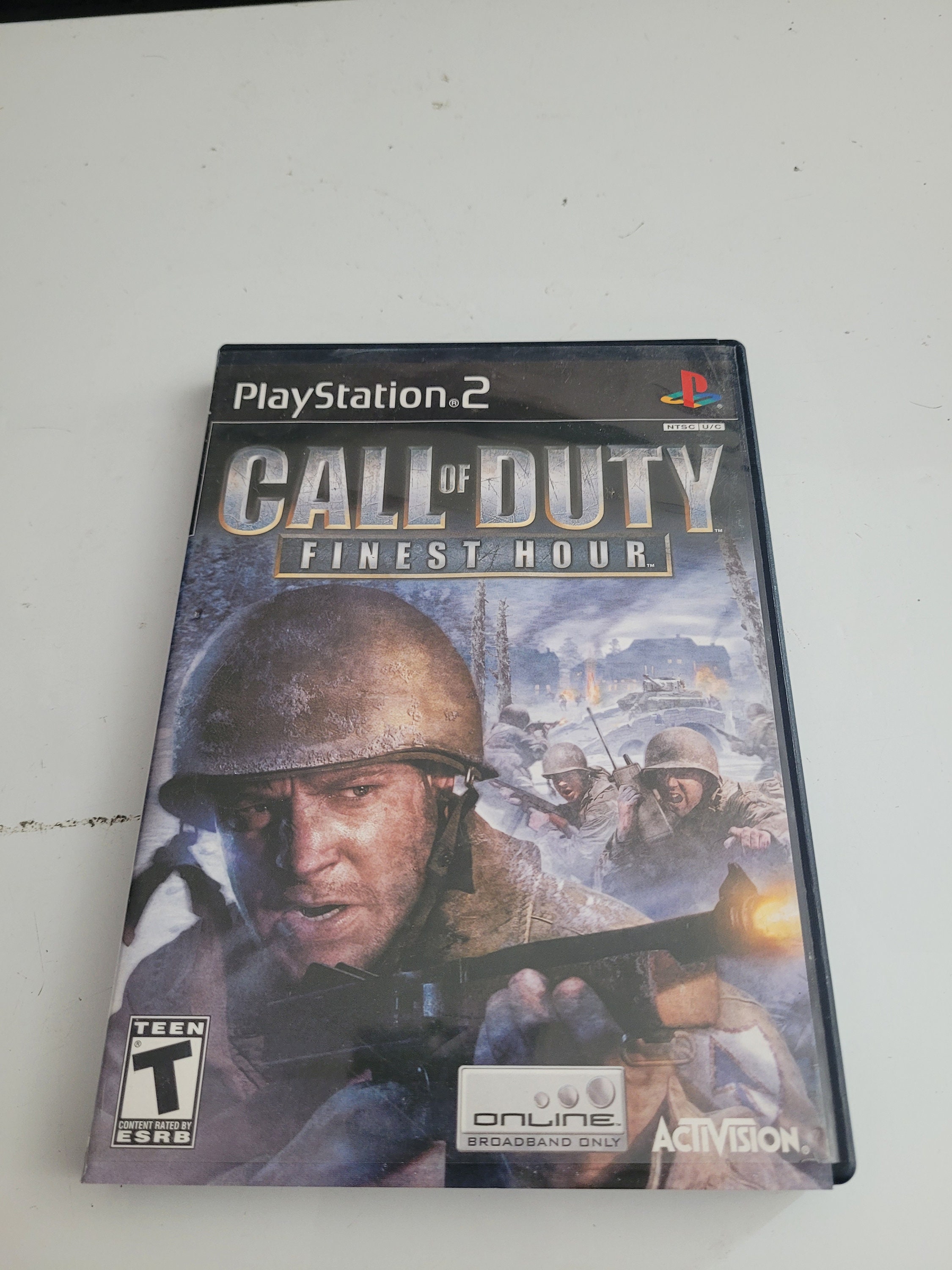 Call Of Duty Finest Hour Sur PS2 – CD Seul En état De Marche