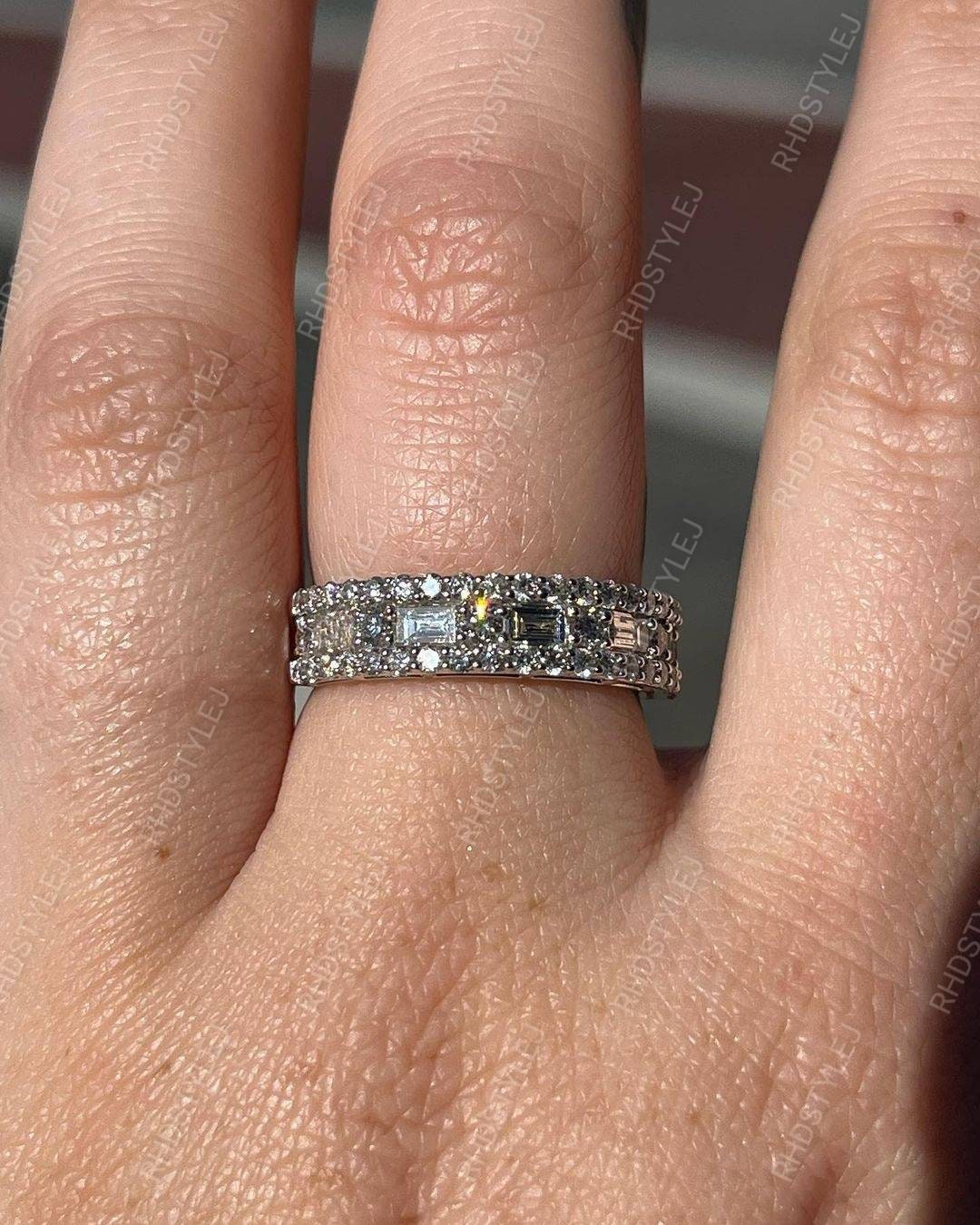Oval Geschnittener Verlobungsring. Sterling Silber Halb Eternity Band. Ovaler Verlobungsring. Versprechensring. Solitär Ring. Silberner Ehering