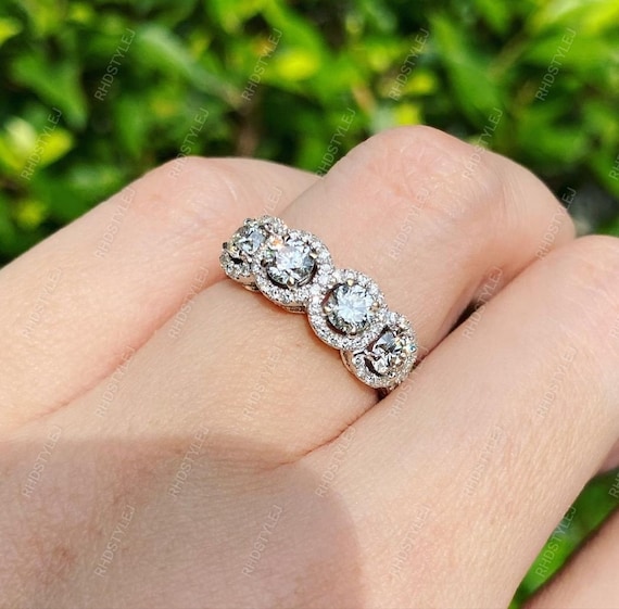 Four stone diamond ring discount