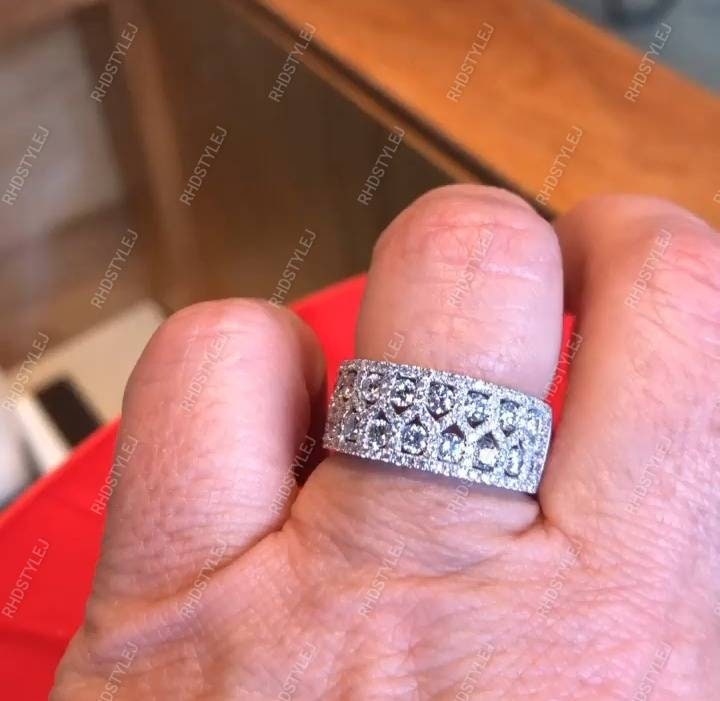 Art Deco Vintage Wedding Band Unique Wide Band Ring Etsy