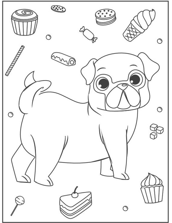 Dog Coloring Page Isolated For Kids Contour Puppy Art Vector, Dog Drawing, Puppy  Drawing, Ring Drawing PNG and Vector with Transparent Background for Free  Download