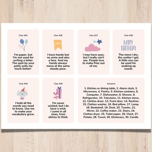 Birthday Scavenger Hunt, Birthday Riddles, Indoor Birthday Treasure ...