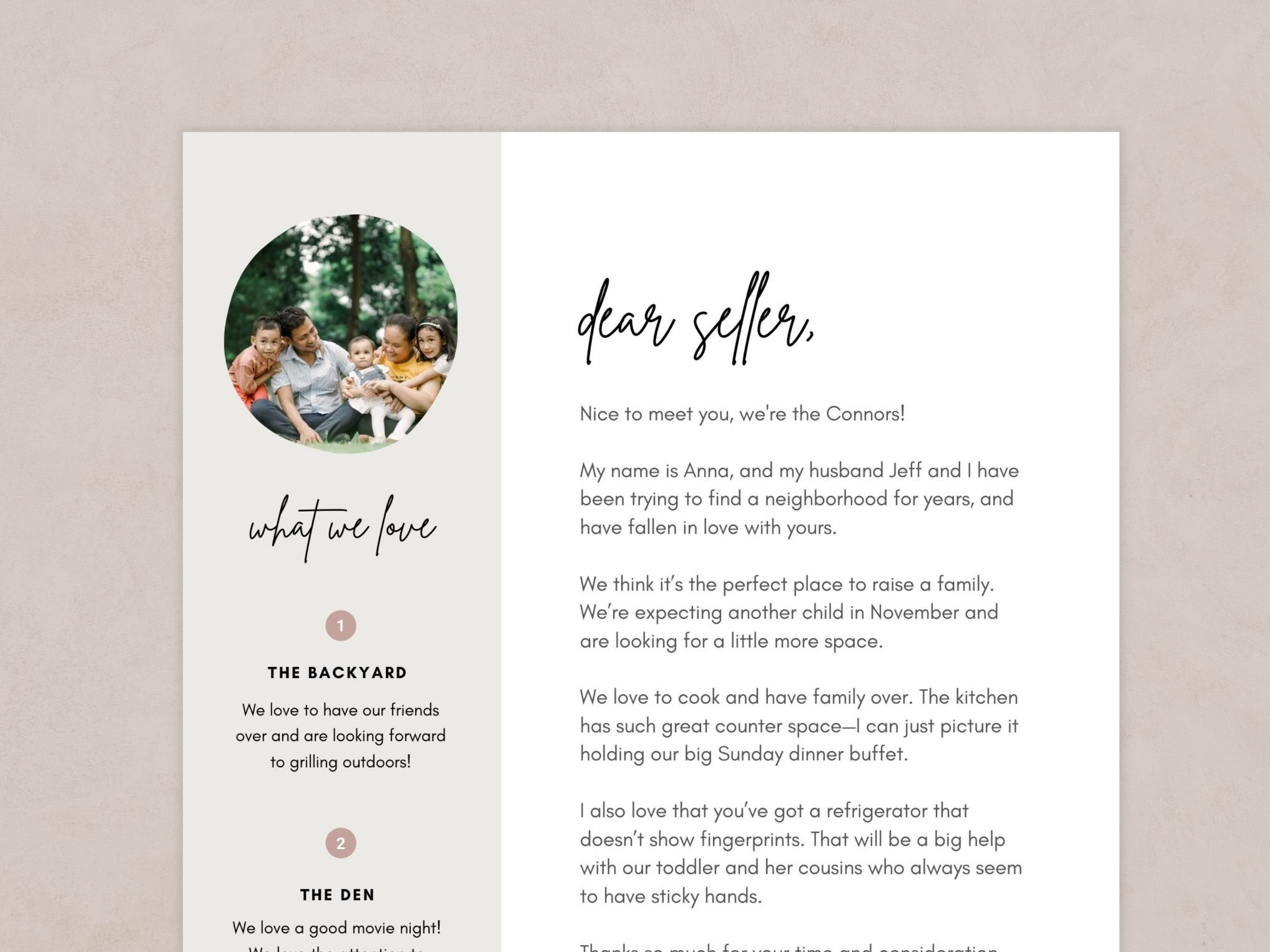 Letter to Seller, Home Offer Letter Template. Dear Seller House Offer