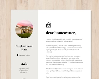 Real estate prospecting letter template, real estate agent fsbo golden letter editable canva real estate. Realtor home offer letter