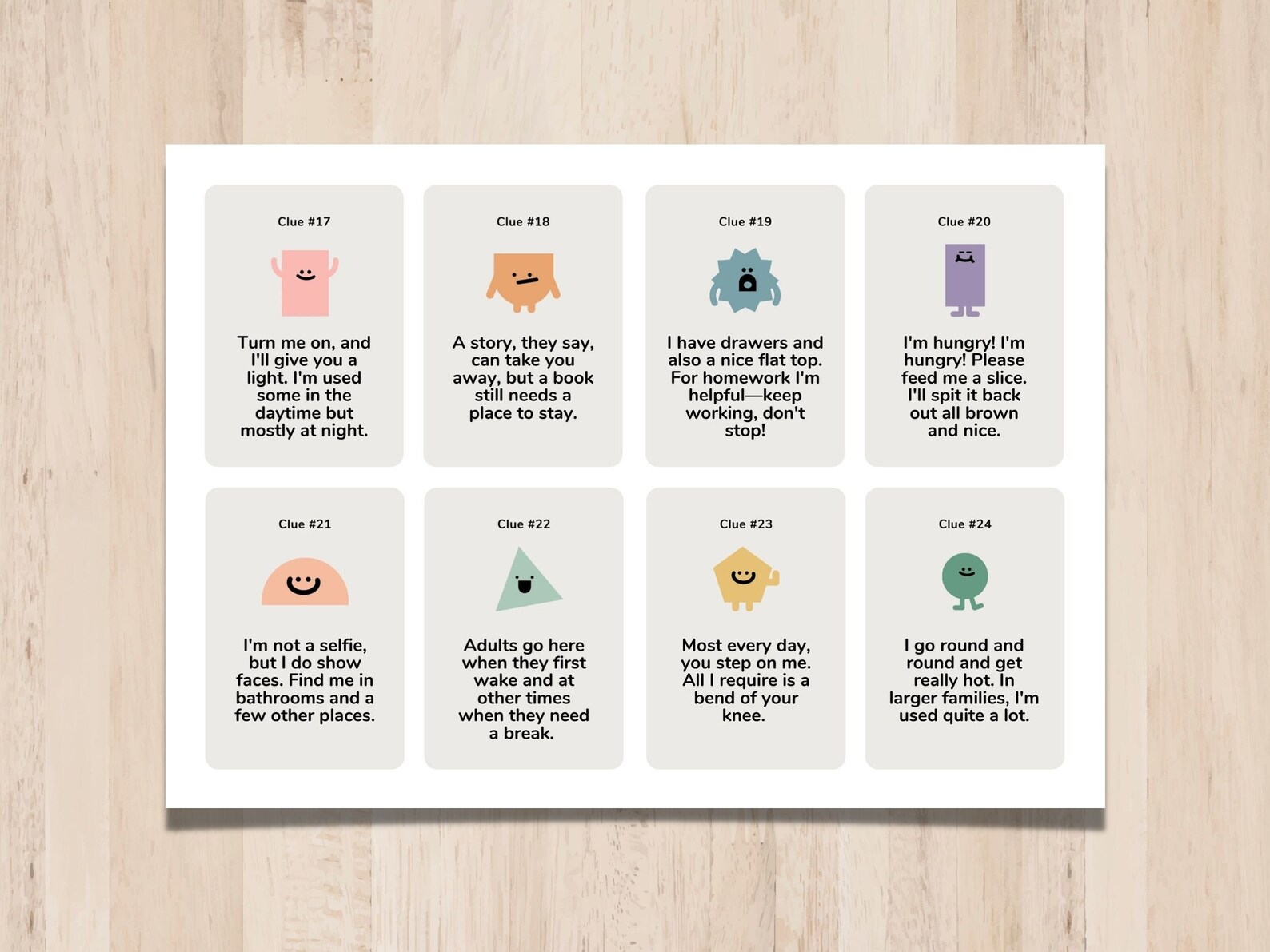 Indoor Scavenger Hunt Printable Edit, Indoor Birthday Treasure Hunt ...