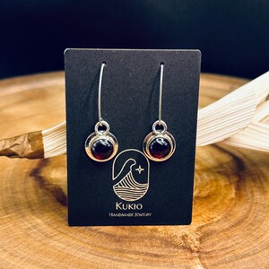 Sterling Silver Garnet Earrings