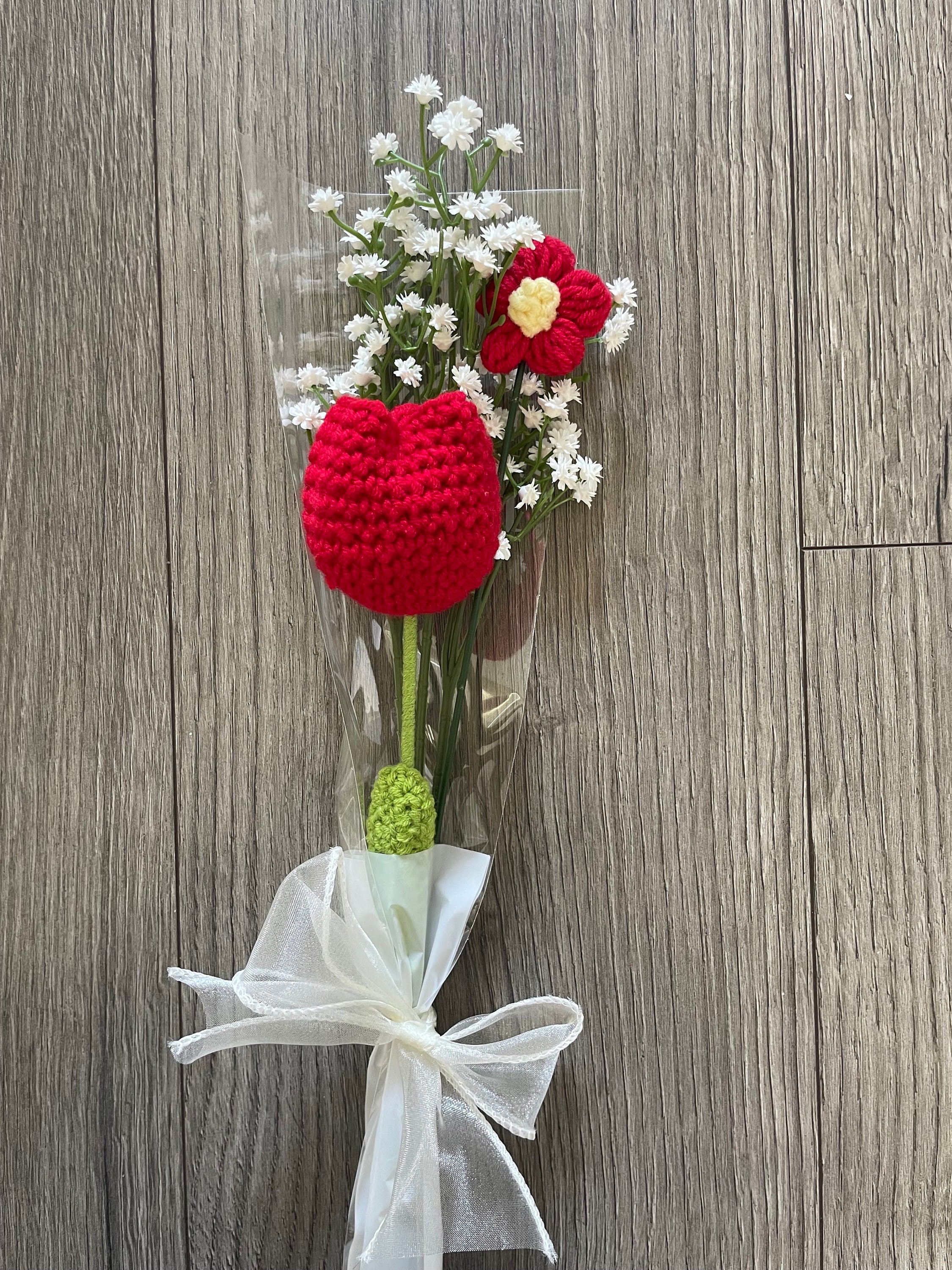 Crochet Flower Bouquet Gift Party Wedding Favors for Loved Ones Etsy