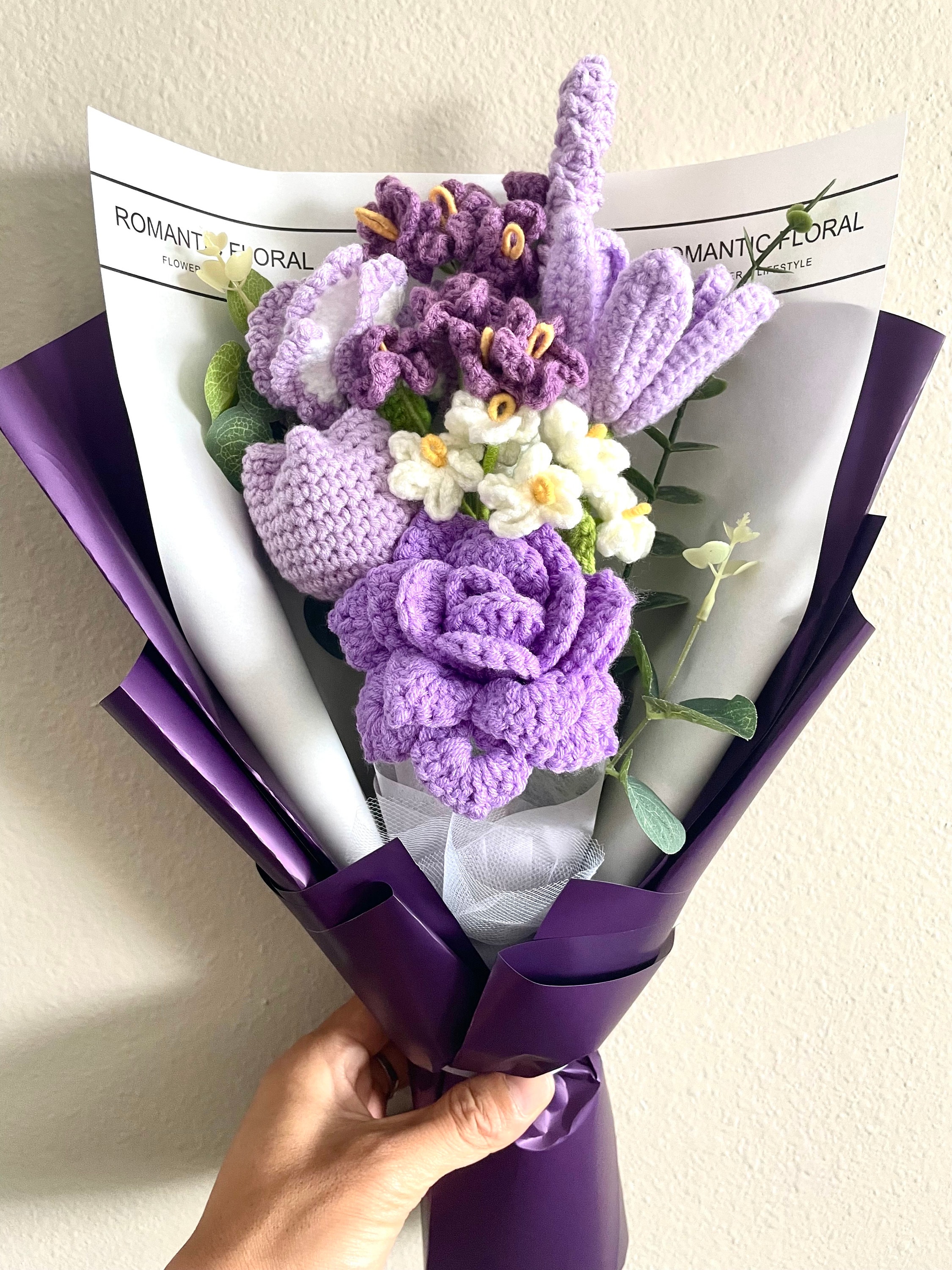 Delicate Handcrafted Crochet Bouquet - Etsy