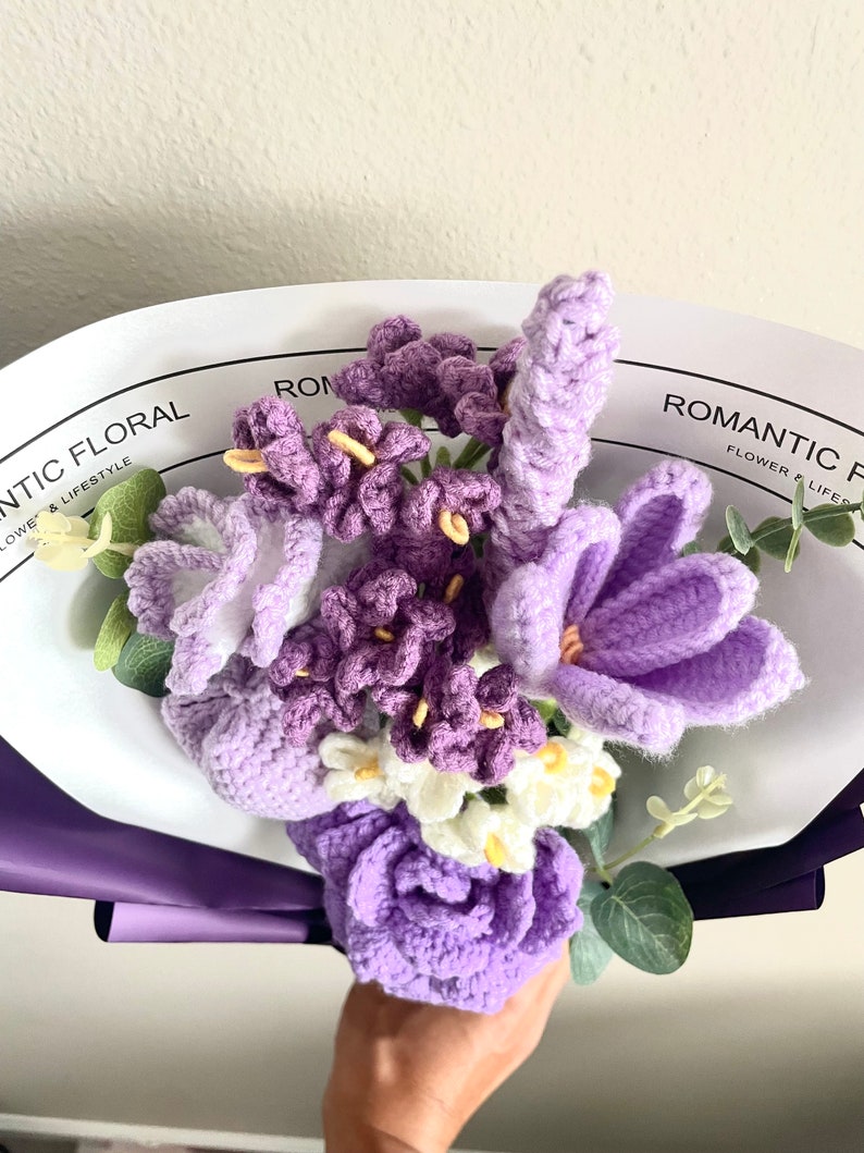 Delicate Handcrafted Crochet Bouquet - Etsy