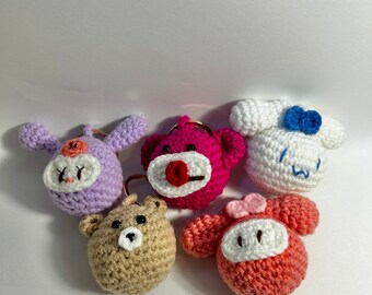 Crochet Characters Keychain Cute Gift Kawaii Handmade