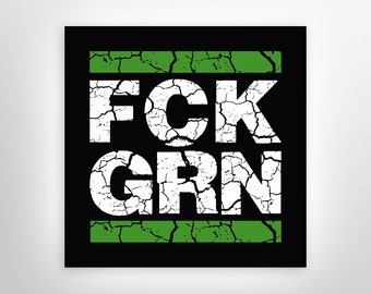 FCK GRN Broken Aufkleber Sticker Anti Gegen Grüne Baerbock Habeck - .de