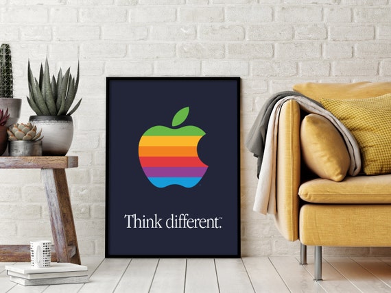 Apple Think different ポスター 4種・他 ＋ アルミ額1点 Apple、Think Differentの商標の対象を拡大、Apple Watch、iPad