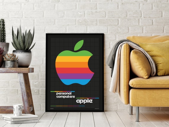 Apple Computers Logo Poster 1980s Digital Download DIN A4