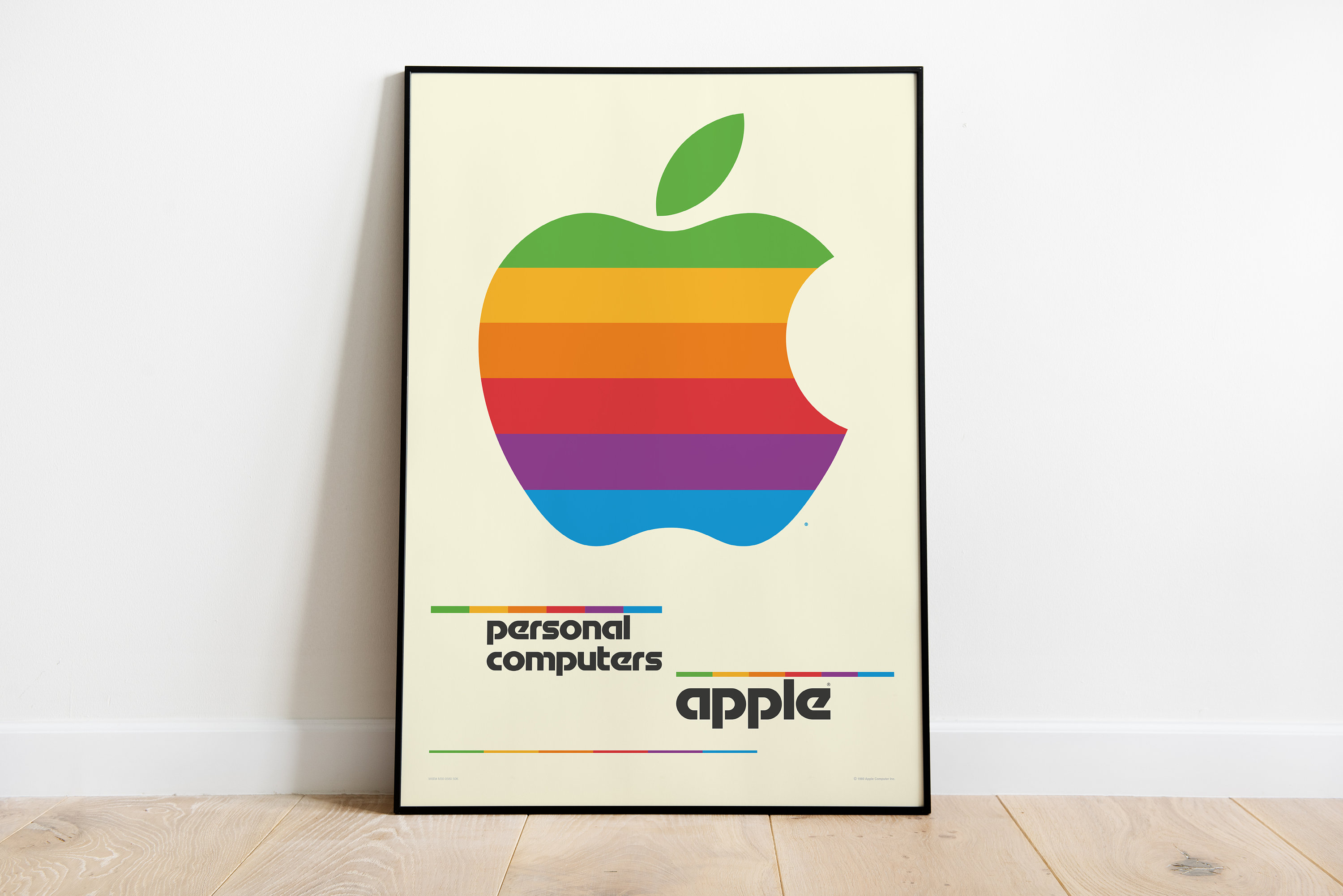 Apple Computers Logo Poster 1980s Digital Download DIN A4