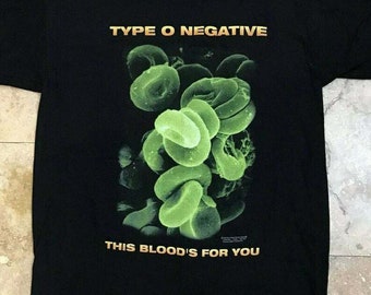 Bestverkopende T-shirt Type O Negative This Blood For You zwaar katoen heren uniseks T-shirt, maat VS