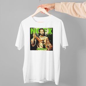 Best Selling NOFX Never Trust A Hippy Hardcore Punk Rock Heavy Cotton Men&#39;s Unisex Tshirt Size Usa