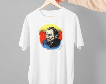 Best verkopende Robert Crumb Bukowski Keep On Truckin zware katoenen heren unisex t-shirt maat VS