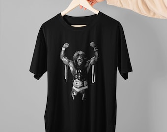 Bestverkopende Ultimate Warrior Classic Pro Wrestling zwaar katoenen unisex-t-shirt voor heren, maat VS