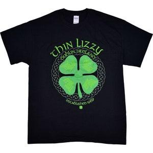 Best Selling Thin Lizzy Dublin Heavy Cotton Men&#39;s Unisex Tshirt Size Usa