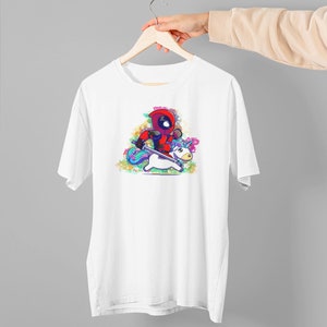 Best Selling Dedpool With A Unicorn Heavy Cotton Men&#39;s Unisex Tshirt,Sweatshirt,Hoodie Size Usa