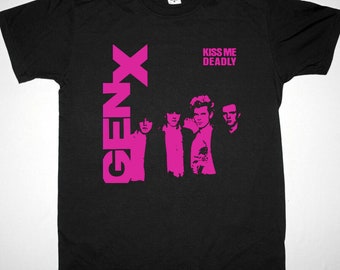Bestverkopende Generation X Kiss Me Deadly Billy Idol Sigue Sigue Sputnik Heavy Cotton heren unisex T-shirt maat VS