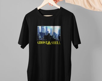 Best verkopende Ghost In The Shell Anime Heavy Cotton Heren Unisex Tshirt Maat Usa
