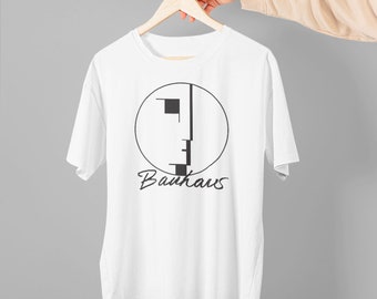 Bestverkopende, zeer zeldzame Bauhaus-t-shirt voor heren van zwaar katoen, maat VS