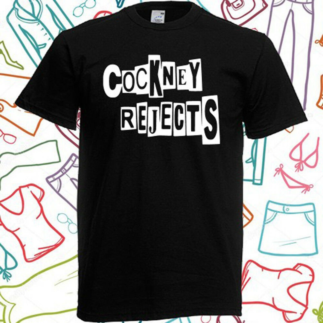 新品正規品  Best Selling Unisex Men's Cotton Heavy Logo REJECTS COCKNEY ミュージシャン