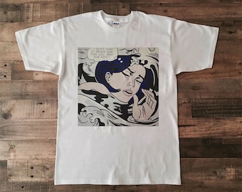 Best Selling Roy Lichtenstein Women on sinking thrasher Heavy Cotton Men's Unisex Tshirt Size Usa