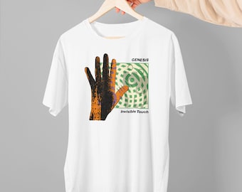 Best Verkopende GENESIS INVISIBLE Touch Hard Rock Pop Heavy Cotton Heren Unisex Tshirt, Sweatshirt, Hoodie Maat Usa