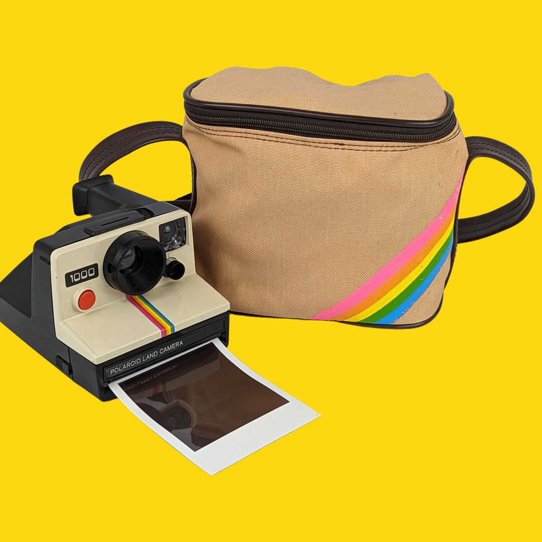 Polaroid Rainbow Stripe Fabric Camera Bag Etsy