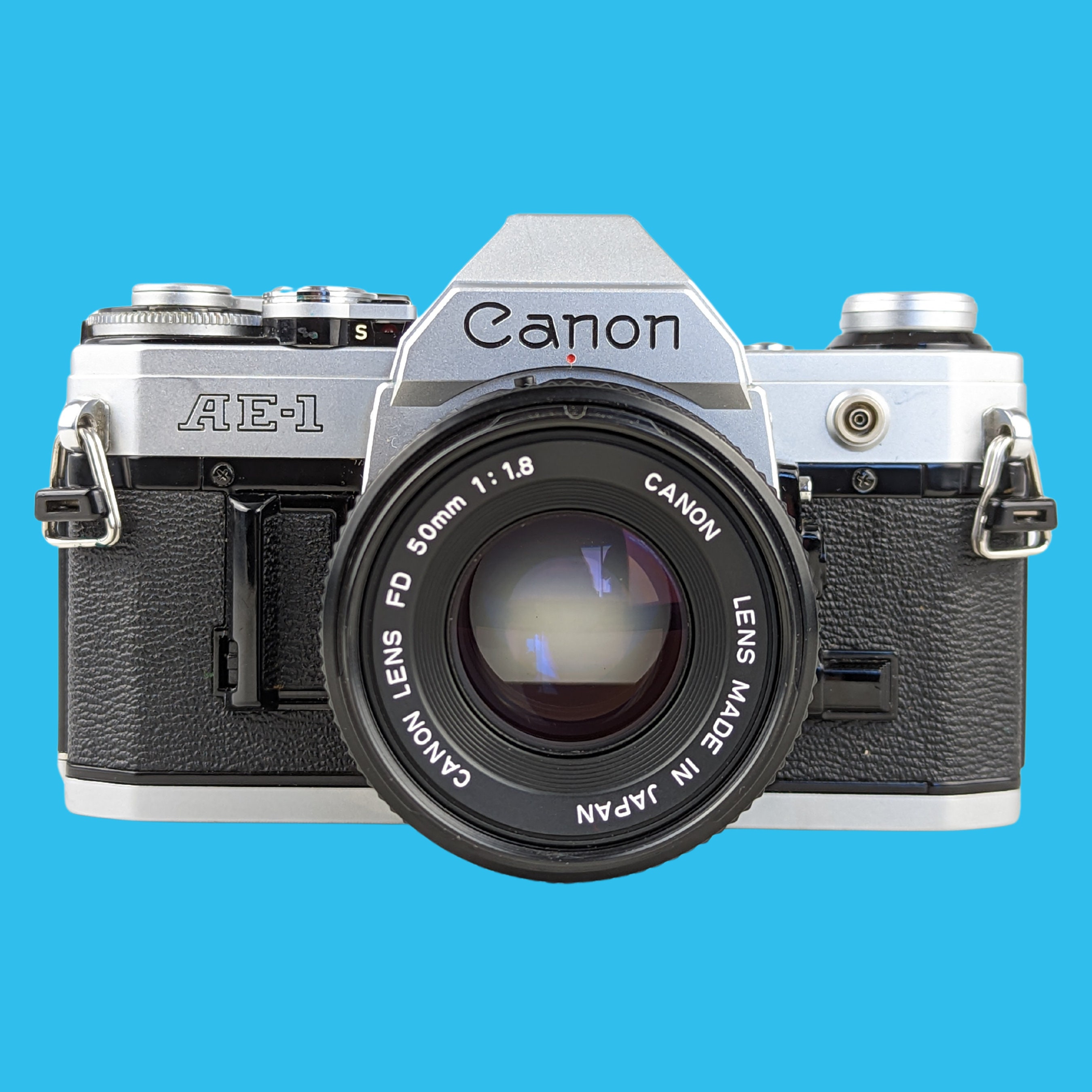 Appareil photo argentique Canon A-1 Vintage SLR 35 mm avec objectif f/ –  Film Camera Store