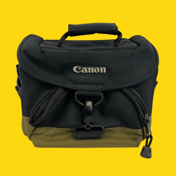 rok in het geheim Begrip Canon Grote Zwarte en Kaki SLR Camera Tas - Etsy België