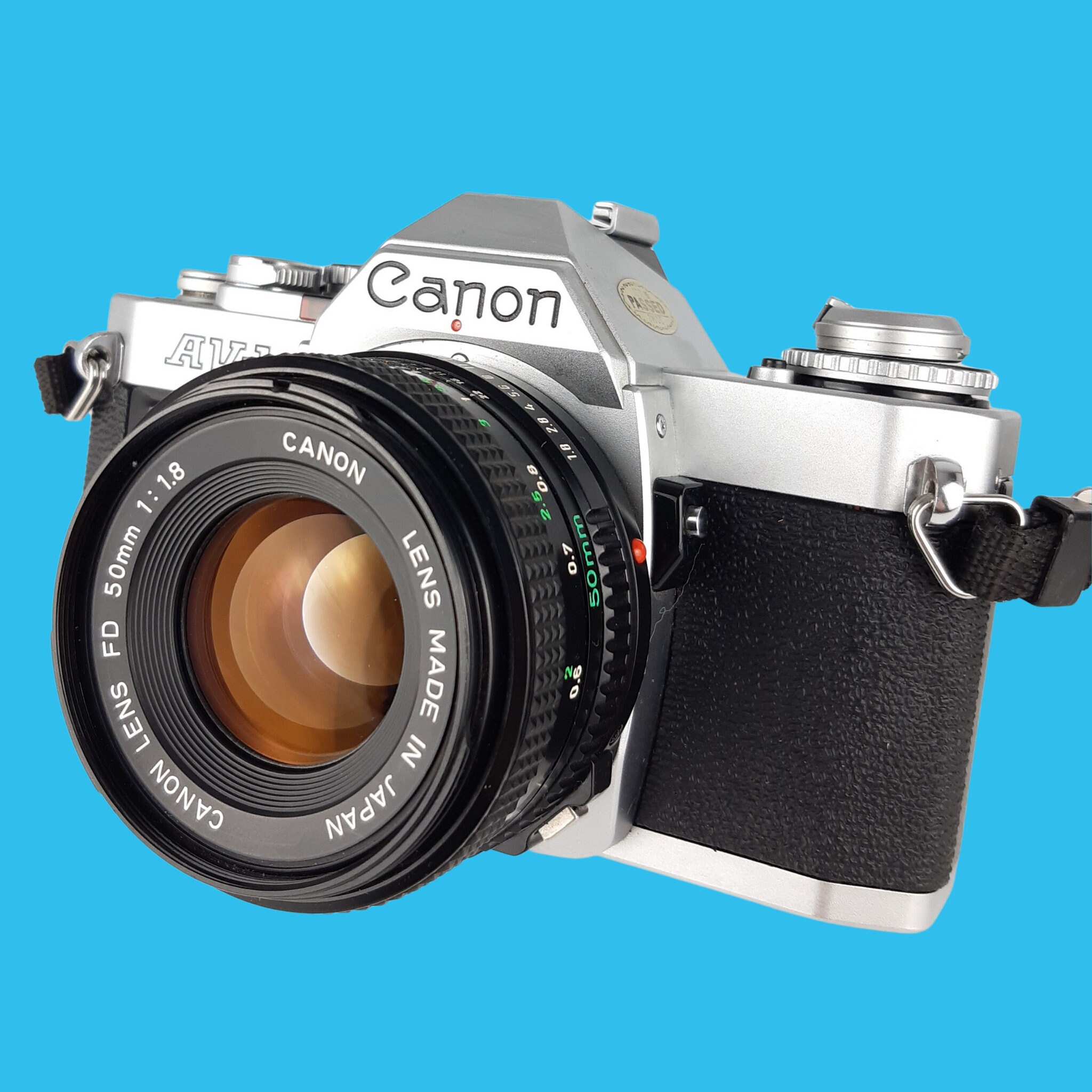 Canon AV1 35mm SLR Film Camera With Prime 50mm Lens