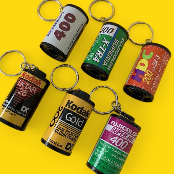 1 x Random 35mm Film Canister Keyring