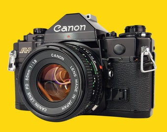 Canon A1 Vintage SLR 35mm Film Camera With F/1.8 50mm Prime Canon A1 Vintage SLR 35mm Film Camera With F/1.8 50mm Prime