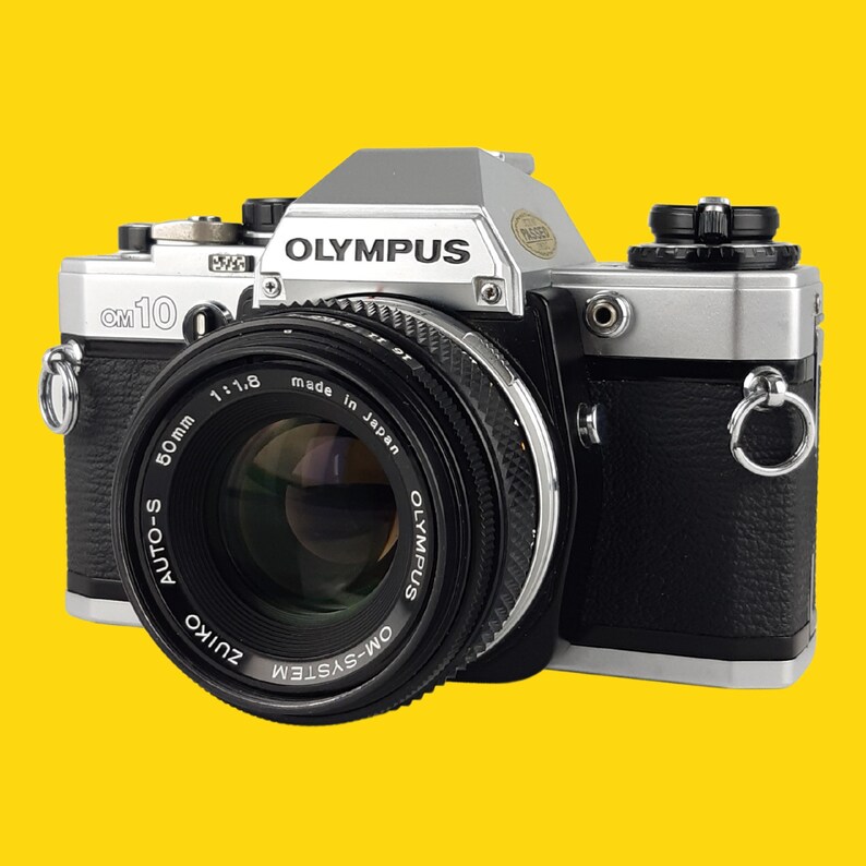 Olympus OM10 SLR 35mm Film Camera With F/1.8 50mm Prime Lens Etsy UK