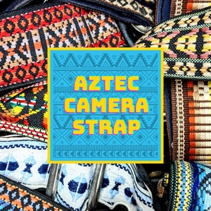 Mystery Aztec Vintage Camera Straps