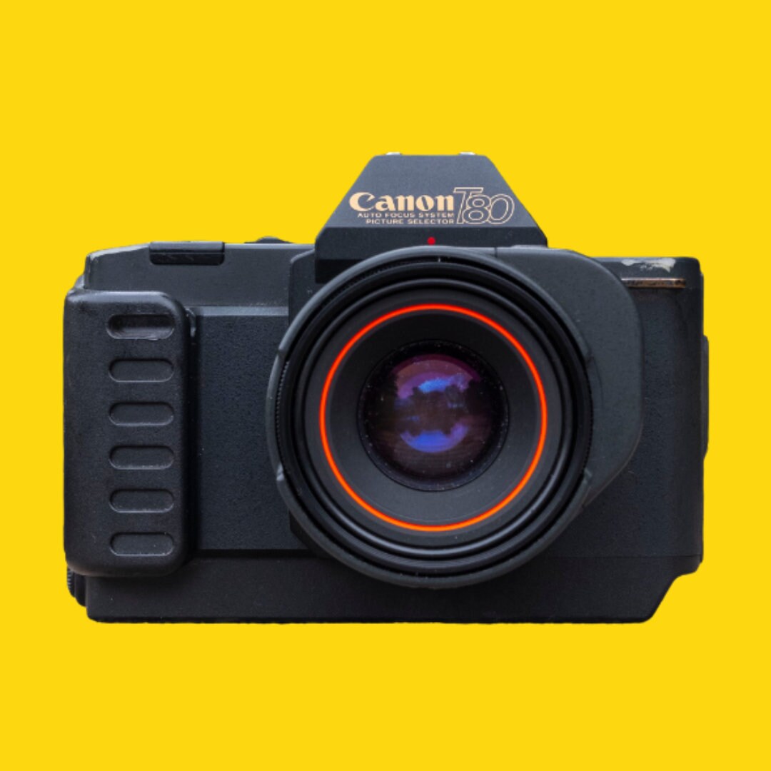 Canon T80 35 mm 一眼レフフィルムカメラ（プライムレンズ付き