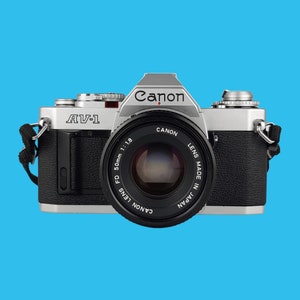 Canon AV1 35mm SLR Film Camera with Prime 50mm Lens