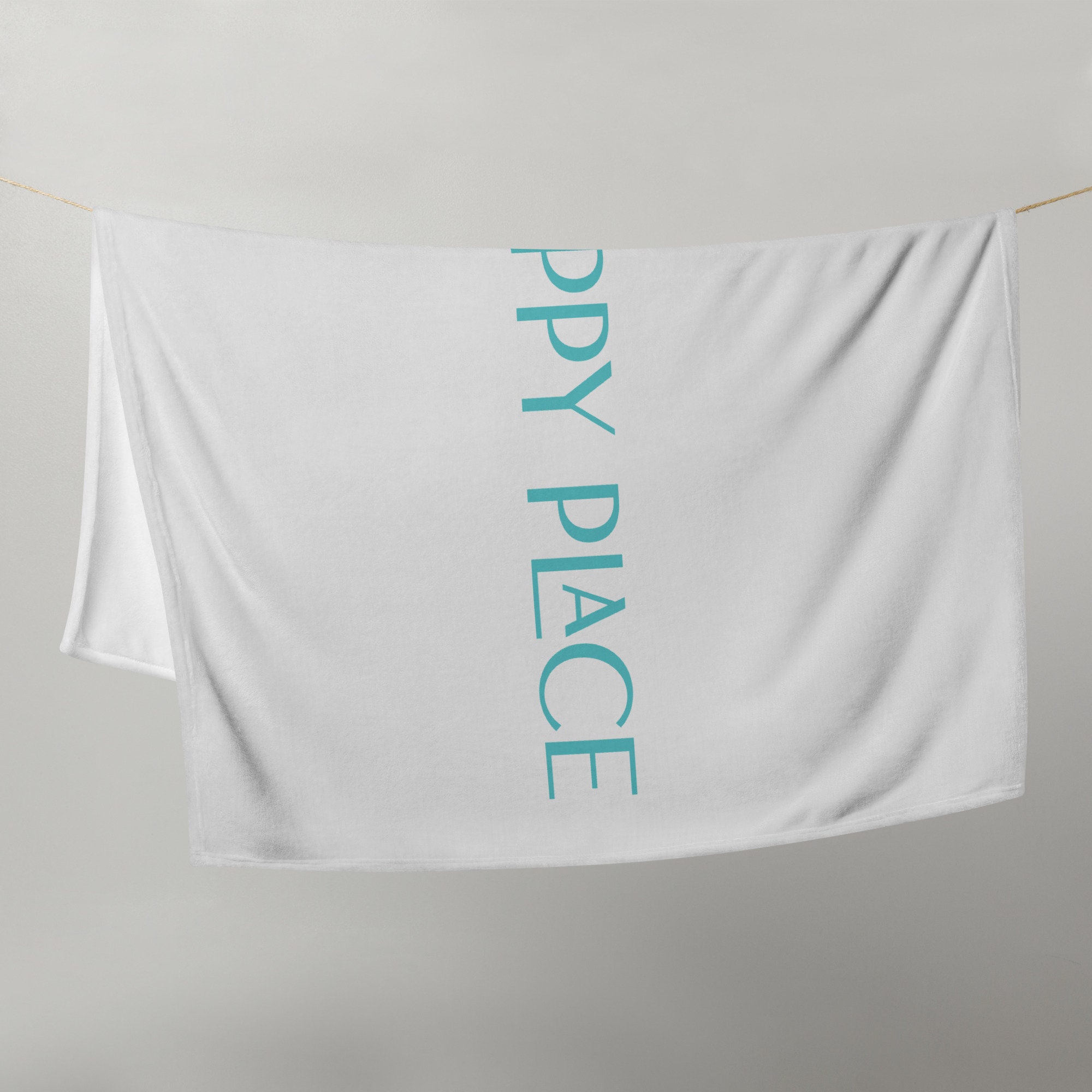 My Happy Place Throw Blanket Cozy Throw Blanket Soft Throw Etsy