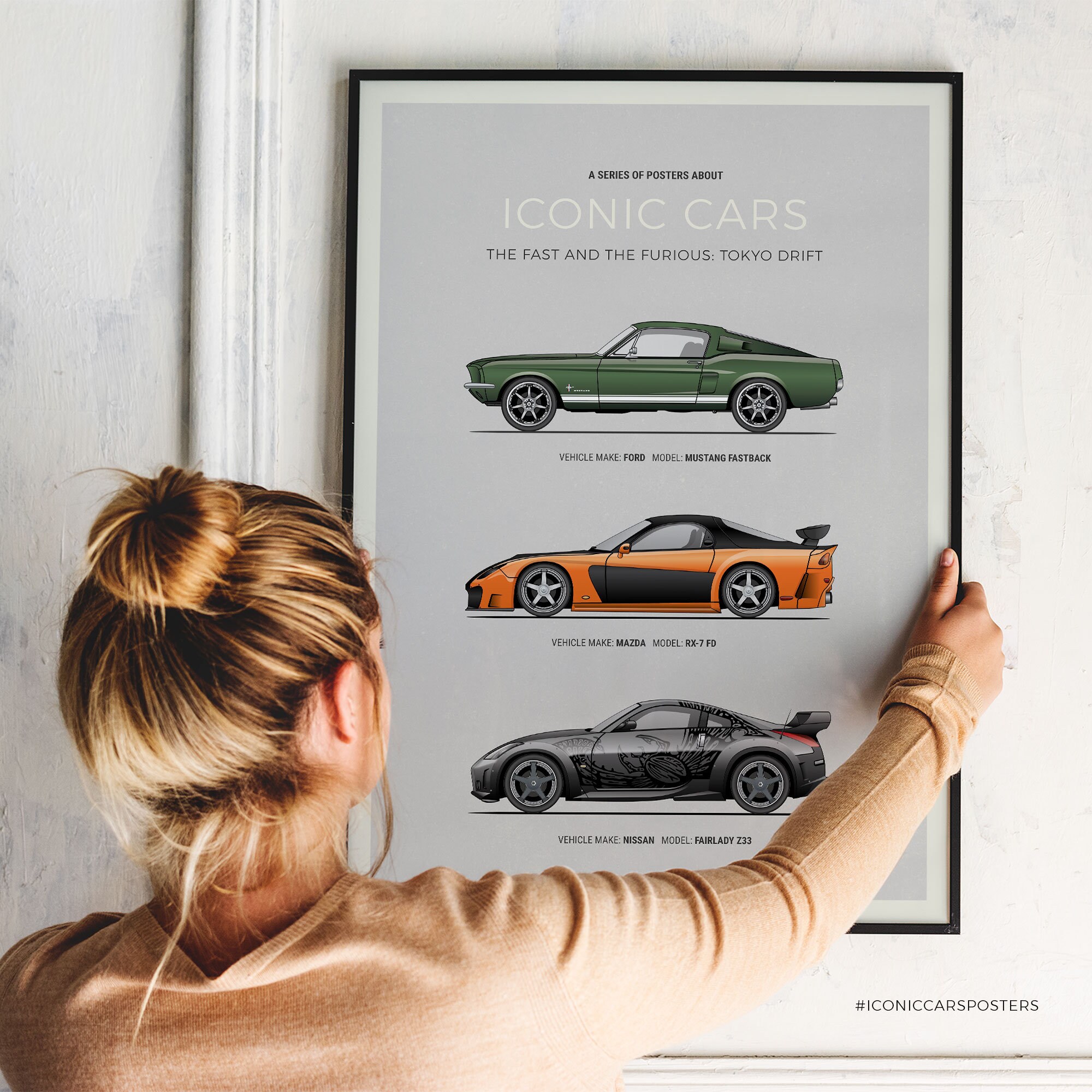 Fast and Furious Tokyo Drift Cars Poster Ford Mustand - Etsy