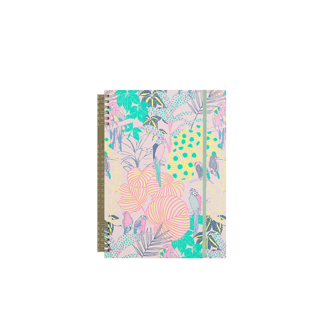 Tropical Birds Spiral Notebook: Pink Lined Paper - Etsy