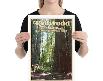 Affiche du parc national Redwood
