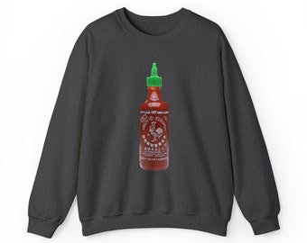 Sriracha Sweatshirt - hot sauce sweatshirt - distressed sweatshirt - Holiday gifts