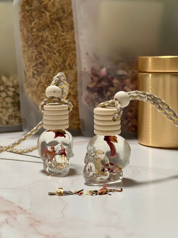 Skull Car Diffuser | Car Freshener | Halloween car accessories for women | Fall car freshies | Hanging Air Car accessory | Stocking Stuffer