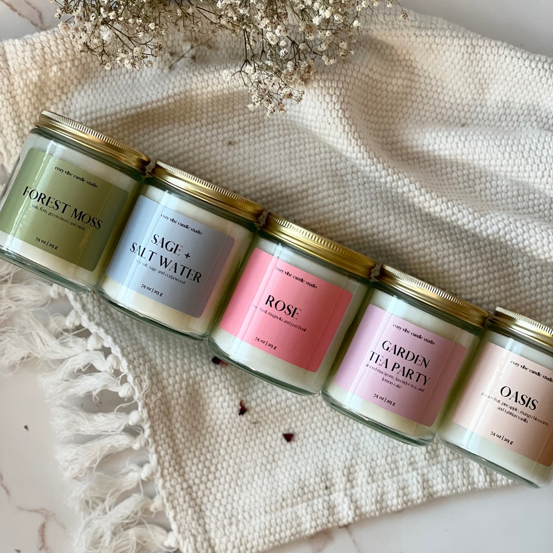 Spring + Summer Candle Scents | 7.5oz Coconut Apricot Wax Candles ...