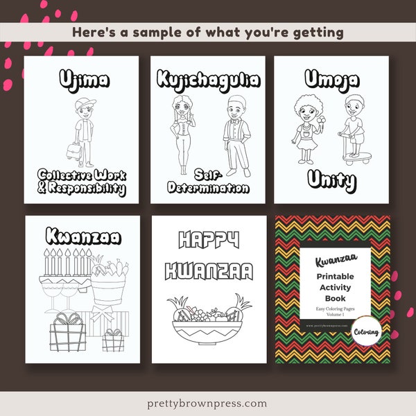 Kwanzaa Printable Activity Book - Kid's Coloring Images